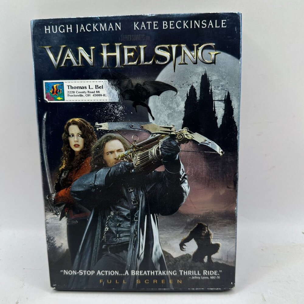 Van Helsing Hugh Jackman Kate Beckinsale 2004 DVD Fullscreen Edition Universal